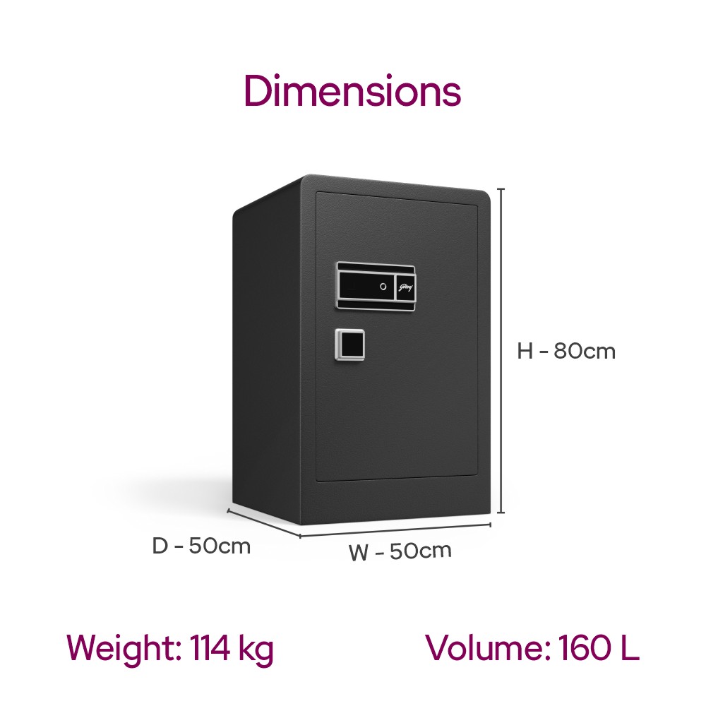 Godrej NX Advanced 160 L Digi+ Bio + Mechanical Home Locker